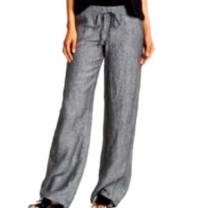 Allen Allen Linen Wide Leg Pants Size Small